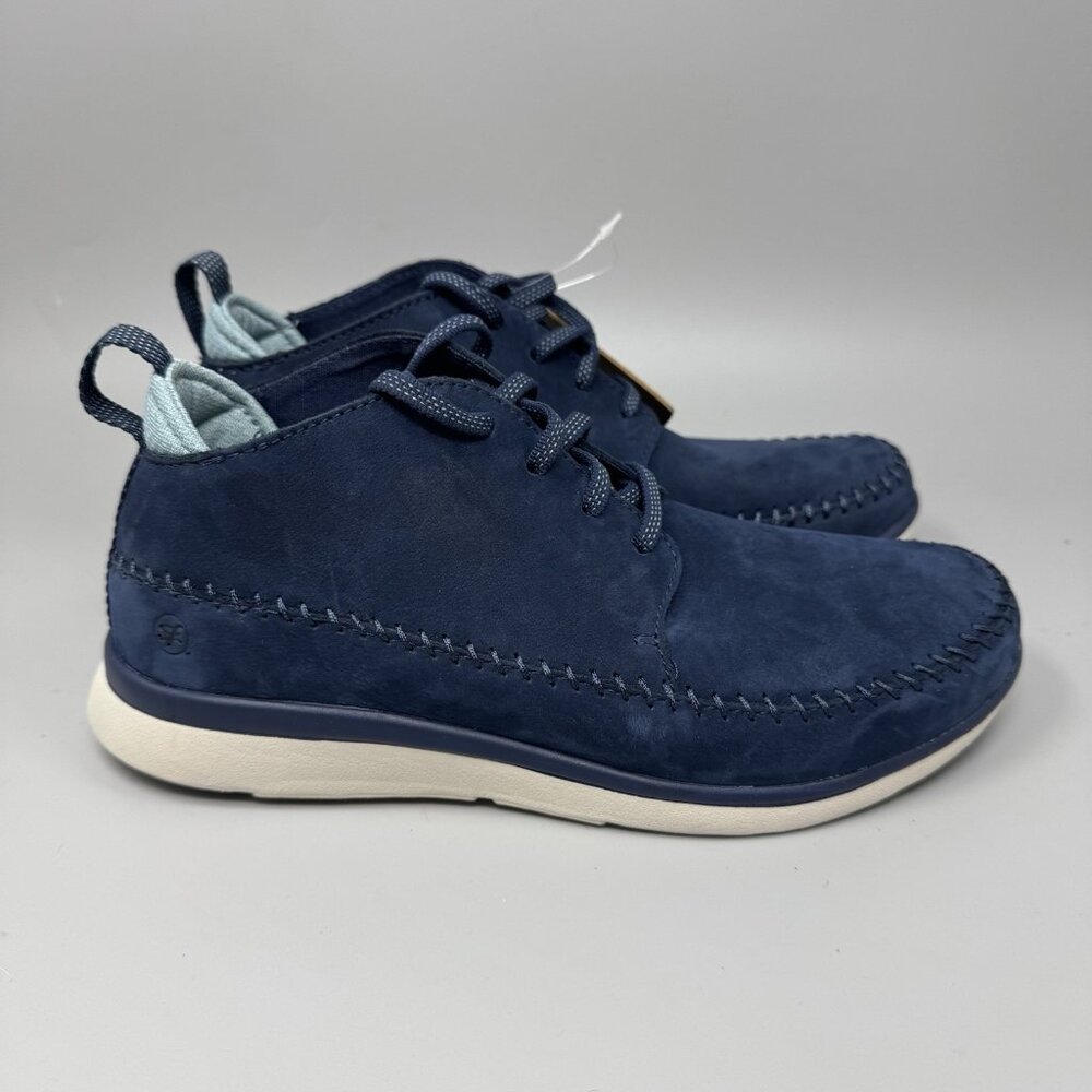 Superfeet NEW Women’s OLYMPIA Navy Lace Up Sneaker Boots Size 7.5 Comfy Boot